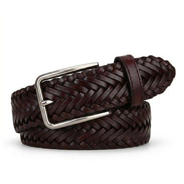 Back9Lab™ Rover Breaded Leather Golf Belt