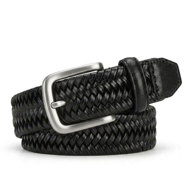 Back9Lab™ Interlace Breaded Leather Golf Belt