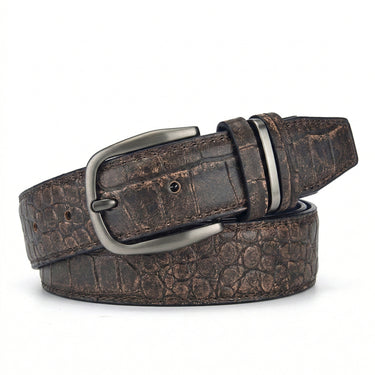 Back9Lab™ Vintage Croc Leather Golf Belt