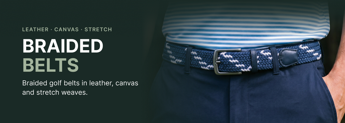 Back9Lab braided golf belts
