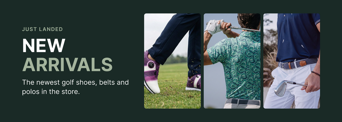 Back9Lab new arrivals: golf shoes, belts and polos