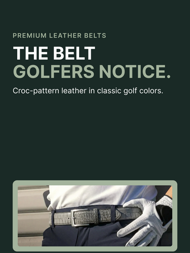 Back9Lab premium leather golf belts